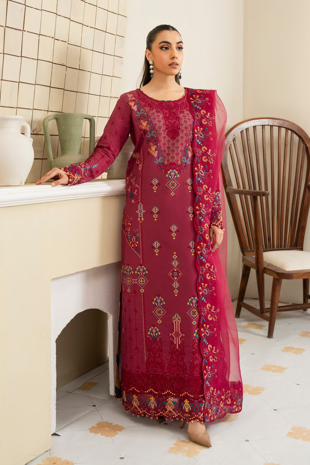 Maryum N Maria | Luxury Lawn 25 | AFINA - MS50108 - by - Libasekhas UK - Registered Vendor of : Maryum N Maria - 100% Original Designer Dresss