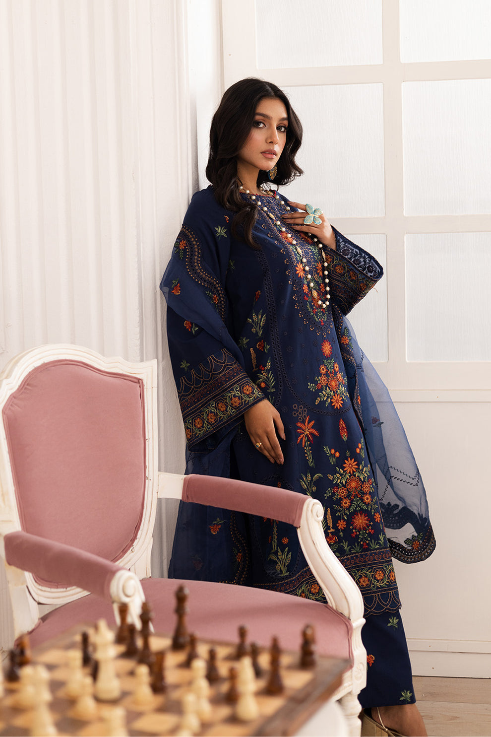 Maryum N Maria | Mira Luxury Lawn | PARESTOO - FS50109 - by - Libasekhas UK - Registered Vendor of : Maryum N Maria - 100% Original Designer Dresss