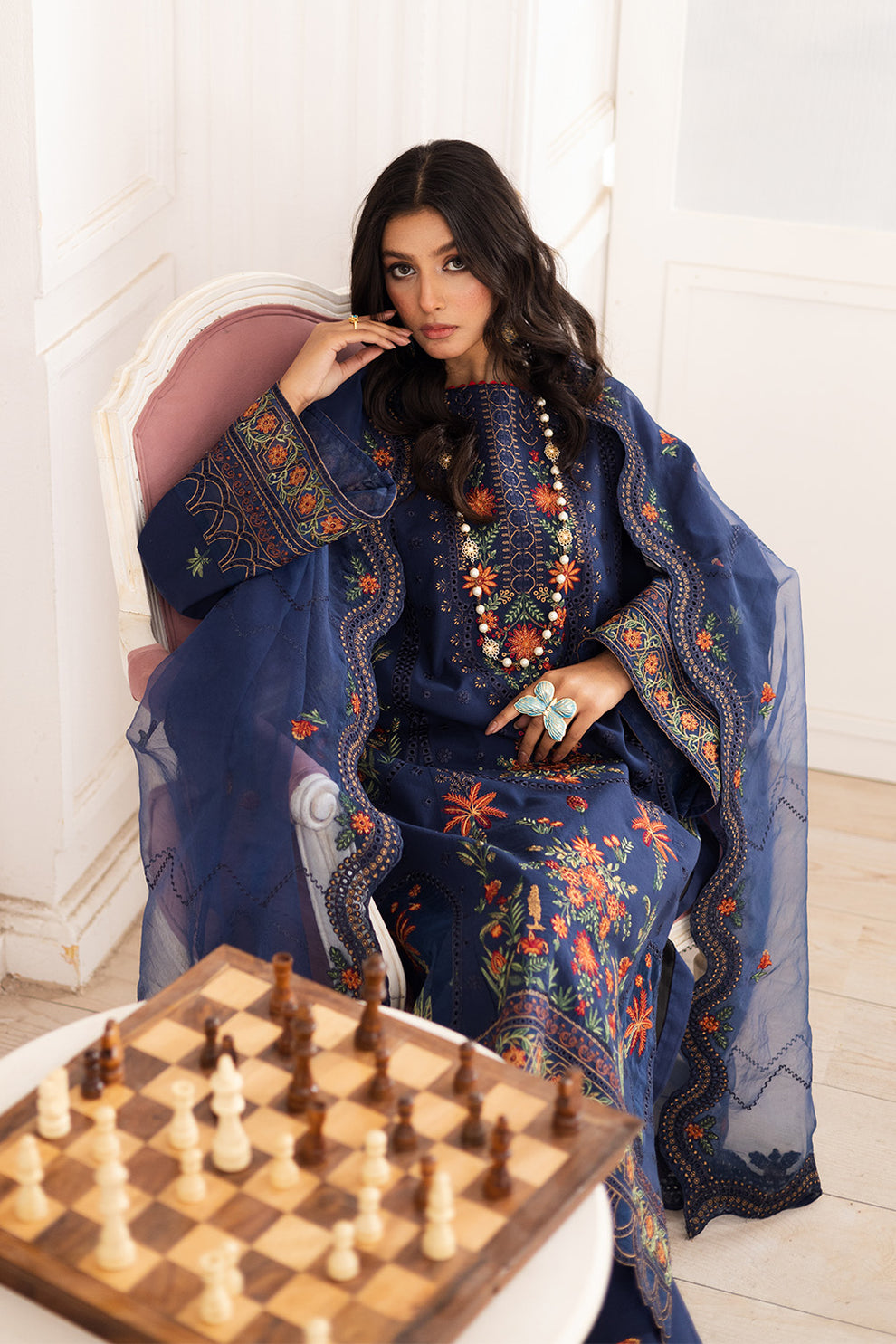 Maryum N Maria | Mira Luxury Lawn | PARESTOO - FS50109 - by - Libasekhas UK - Registered Vendor of : Maryum N Maria - 100% Original Designer Dresss