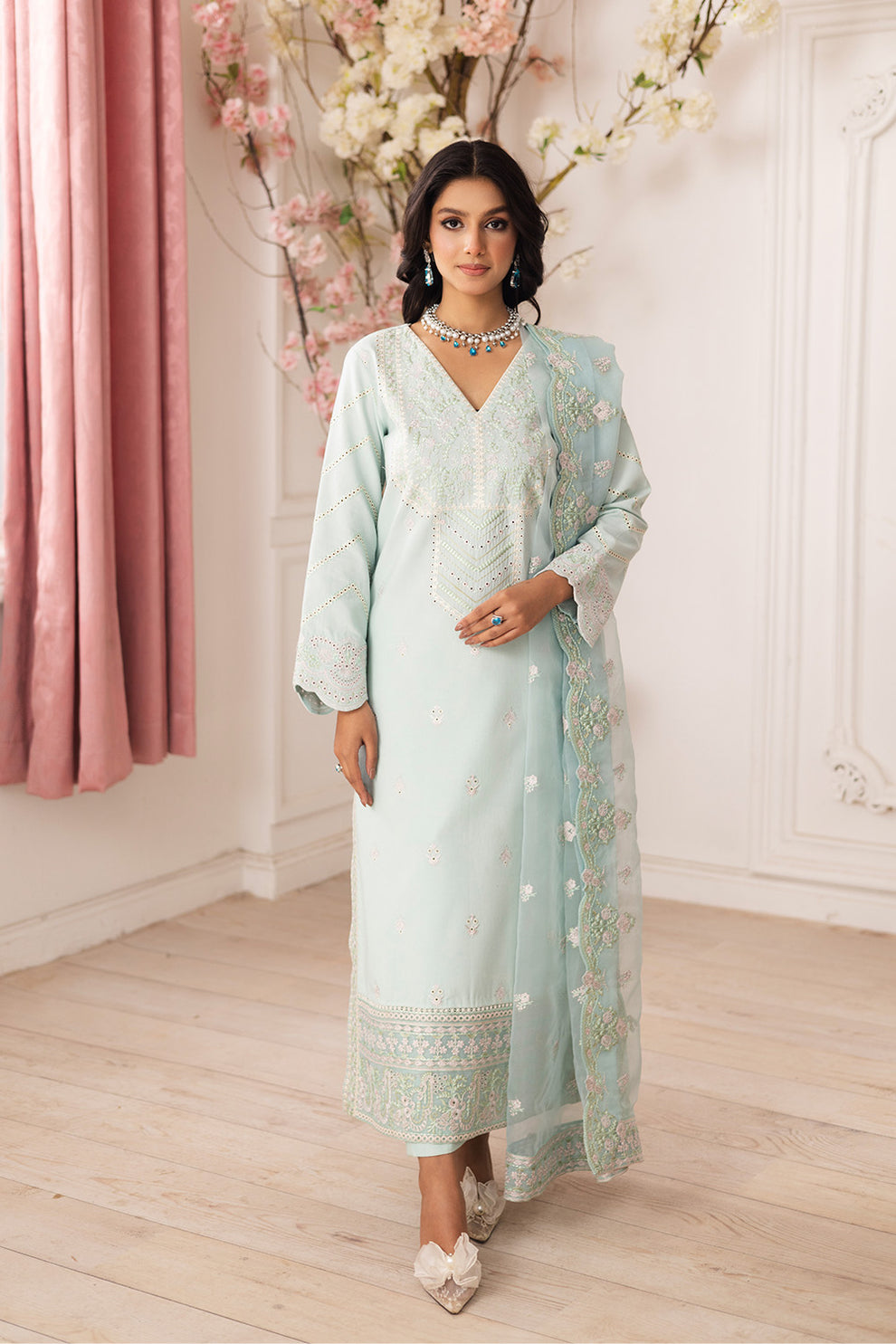 Maryum N Maria | Mira Luxury Lawn | ROBAB - FS50110 - by - Libasekhas UK - Registered Vendor of : Maryum N Maria - 100% Original Designer Dresss