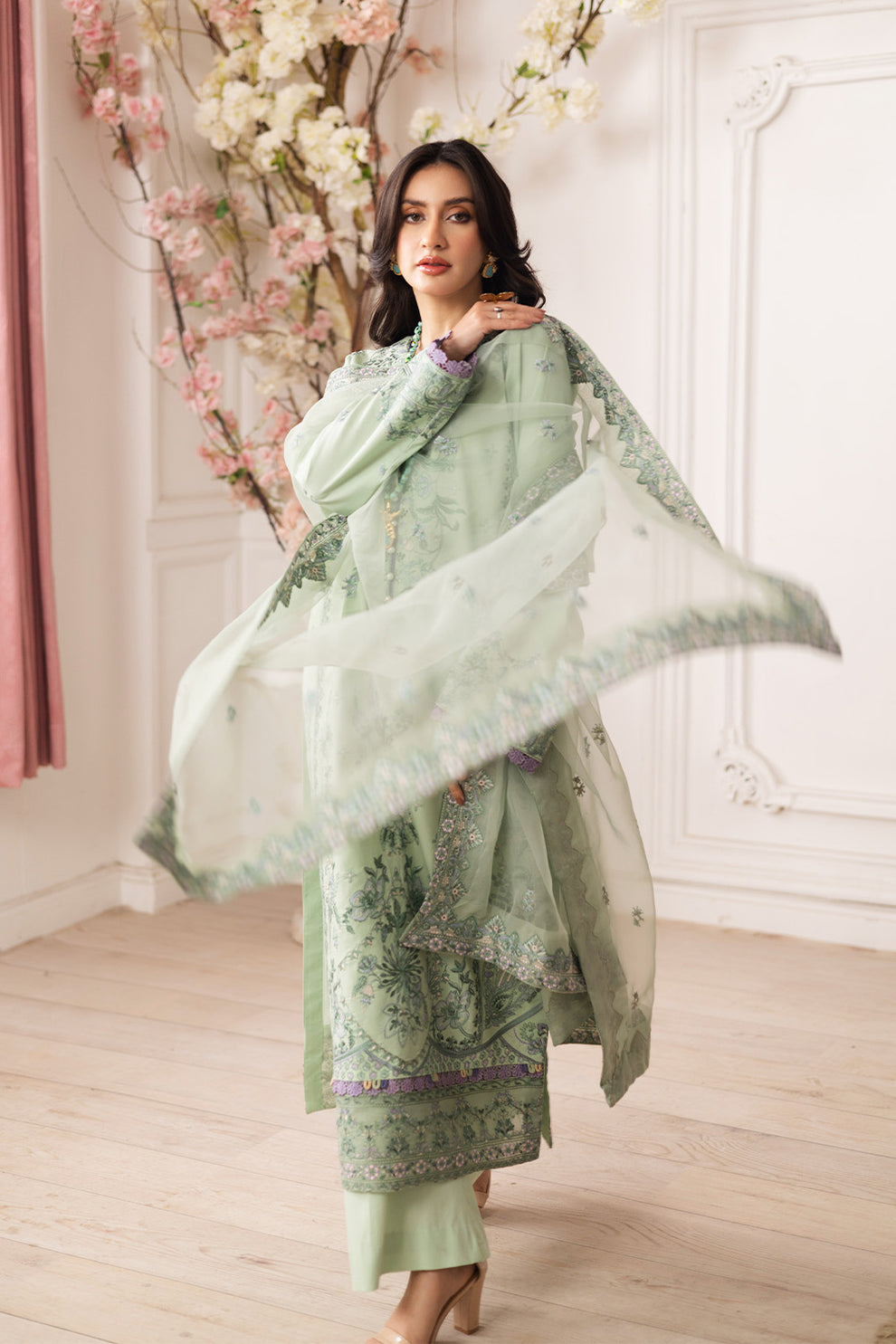 Maryum N Maria | Mira Luxury Lawn | ZINAT - FS50112 - by - Libasekhas UK - Registered Vendor of : Maryum N Maria - 100% Original Designer Dresss