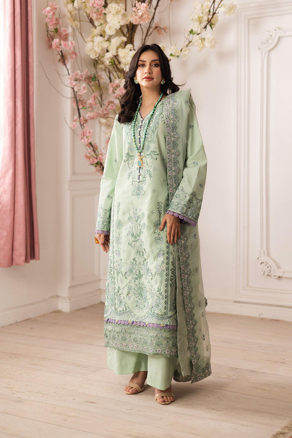 Maryum N Maria | Mira Luxury Lawn | ZINAT - FS50112 - by - Libasekhas UK - Registered Vendor of : Maryum N Maria - 100% Original Designer Dresss