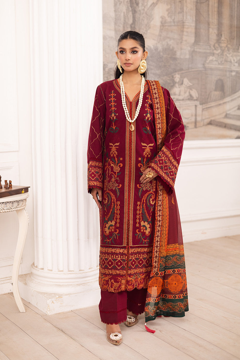 Maryum N Maria | Mira Luxury Lawn | SAHAR - FS50114 - by - Libasekhas UK - Registered Vendor of : Maryum N Maria - 100% Original Designer Dresss