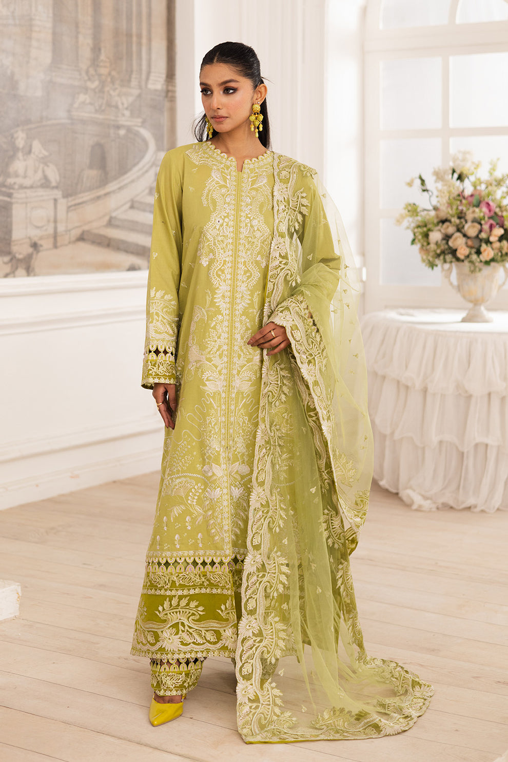 Maryum N Maria | Mira Luxury Lawn | MOZHDEH - FS50115 - by - Libasekhas UK - Registered Vendor of : Maryum N Maria - 100% Original Designer Dresss