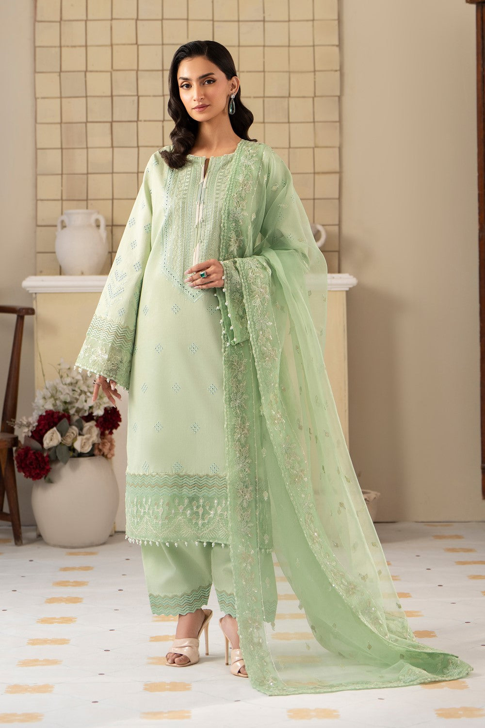 Maryum N Maria | Luxury Lawn 25 | AZAL - MS50116 - by - Libasekhas UK - Registered Vendor of : Maryum N Maria - 100% Original Designer Dresss