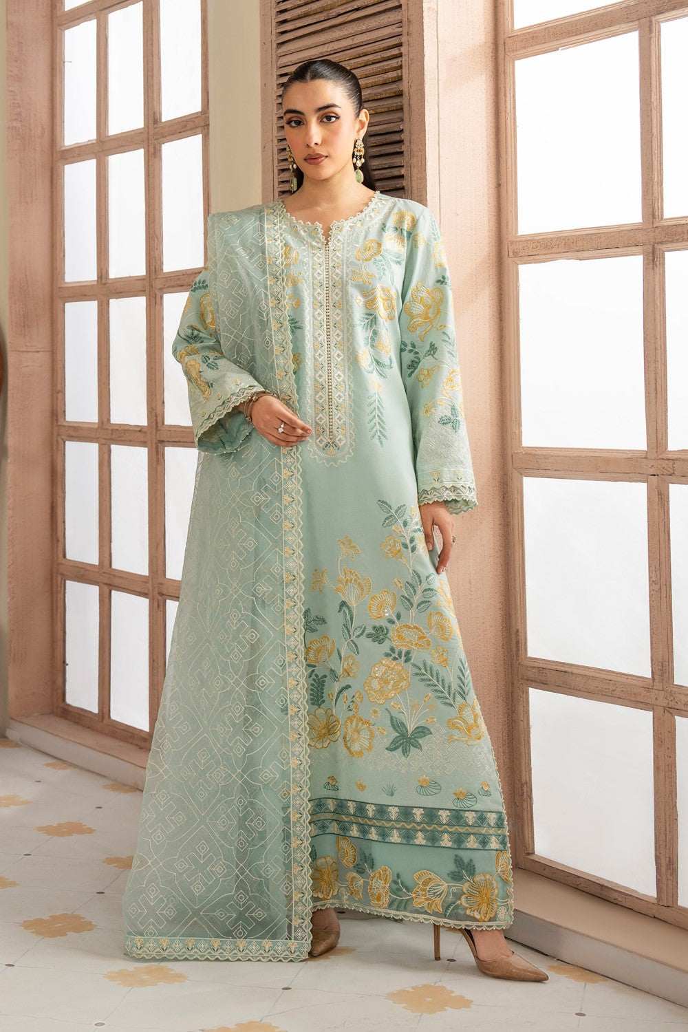 Maryum N Maria | Luxury Lawn 25 | ALAIA - MS50122 - by - Libasekhas UK - Registered Vendor of : Maryum N Maria - 100% Original Designer Dresss