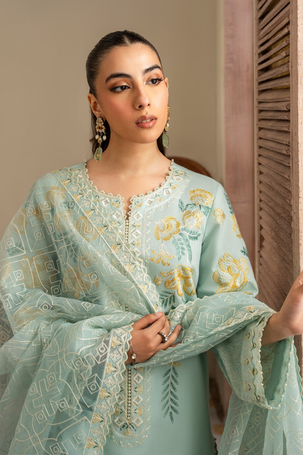 Maryum N Maria | Luxury Lawn 25 | ALAIA - MS50122 - by - Libasekhas UK - Registered Vendor of : Maryum N Maria - 100% Original Designer Dresss