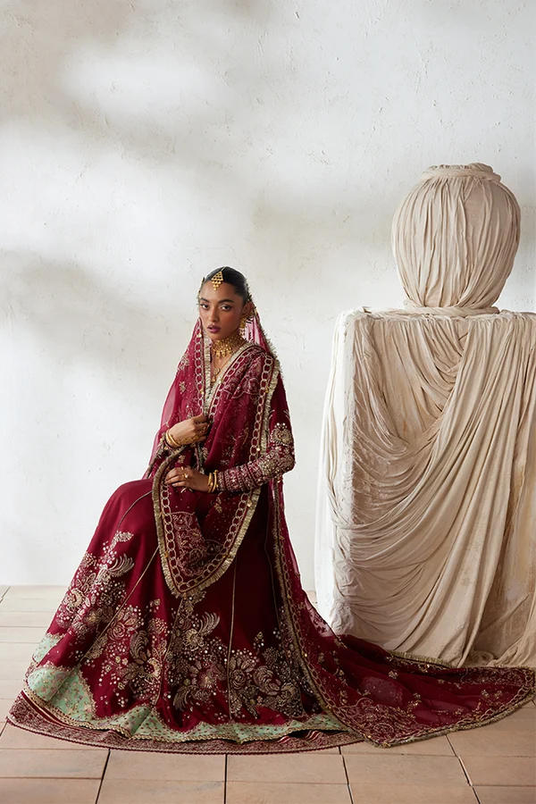 Suffuse | Freeshia RTW '26 | Red Pishwas & Lehnga-Nusha