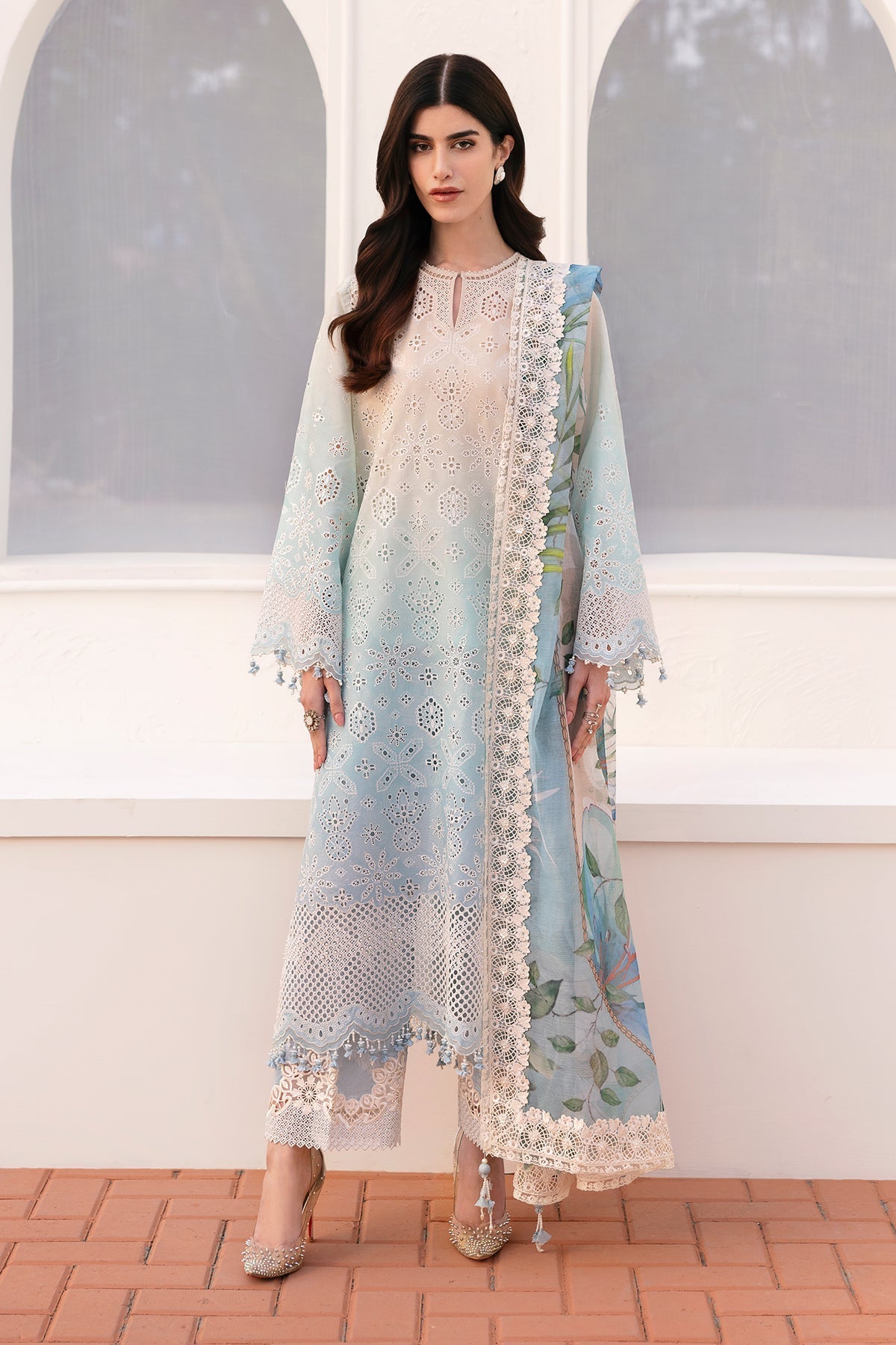 Baroque | Eid Printique | EMBROIDERED PRINTED LAWN UF-4185 - by - Libasekhas UK - Registered Vendor of : Baroque - 100% Original Designer Dresss