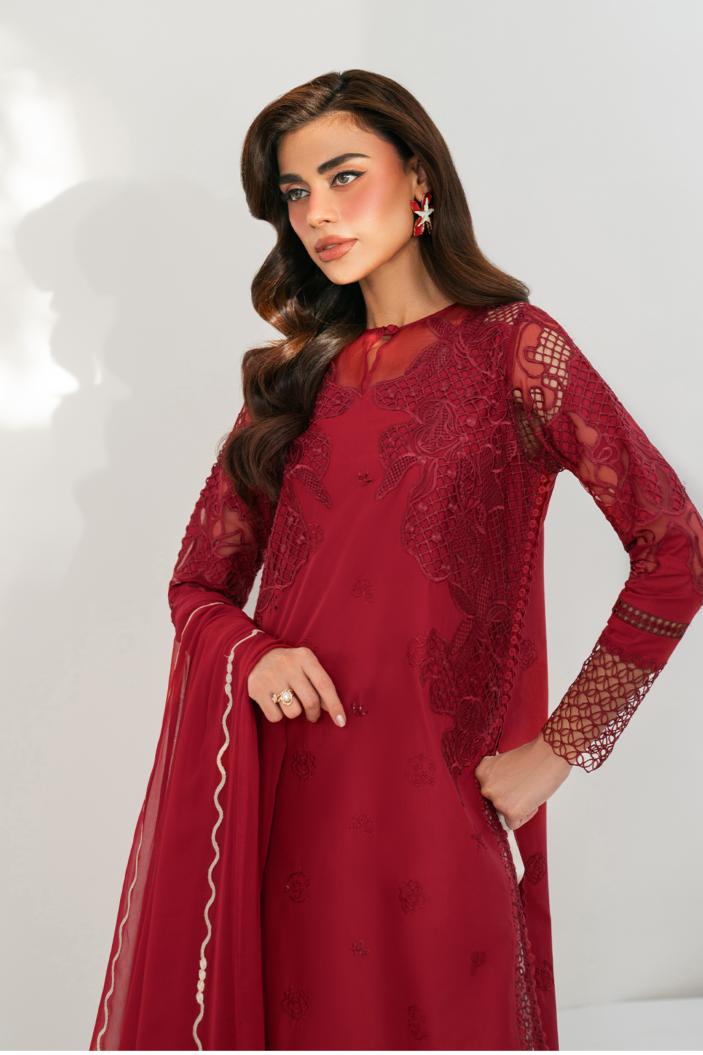 Iznik | Festive Edition | IFE-01 - by - Libasekhas UK - Registered Vendor of : Iznik - 100% Original Designer Dresss