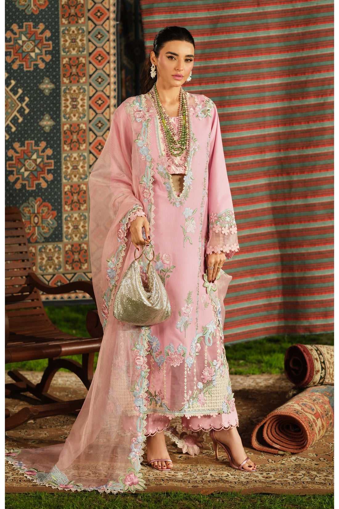 Maryam Hussain | Luxury Lawn 26 | Aesaar - by Libasekhas UK - Registered Vendor of : Maryam Hussain - 100% Original Designer Dress