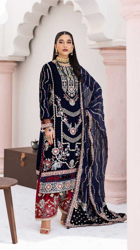 Zebtan | Andaz e Makhmal | ZAM-11 - by - Libasekhas UK - Registered Vendor of : Zebtan - 100% Original Designer Dresss