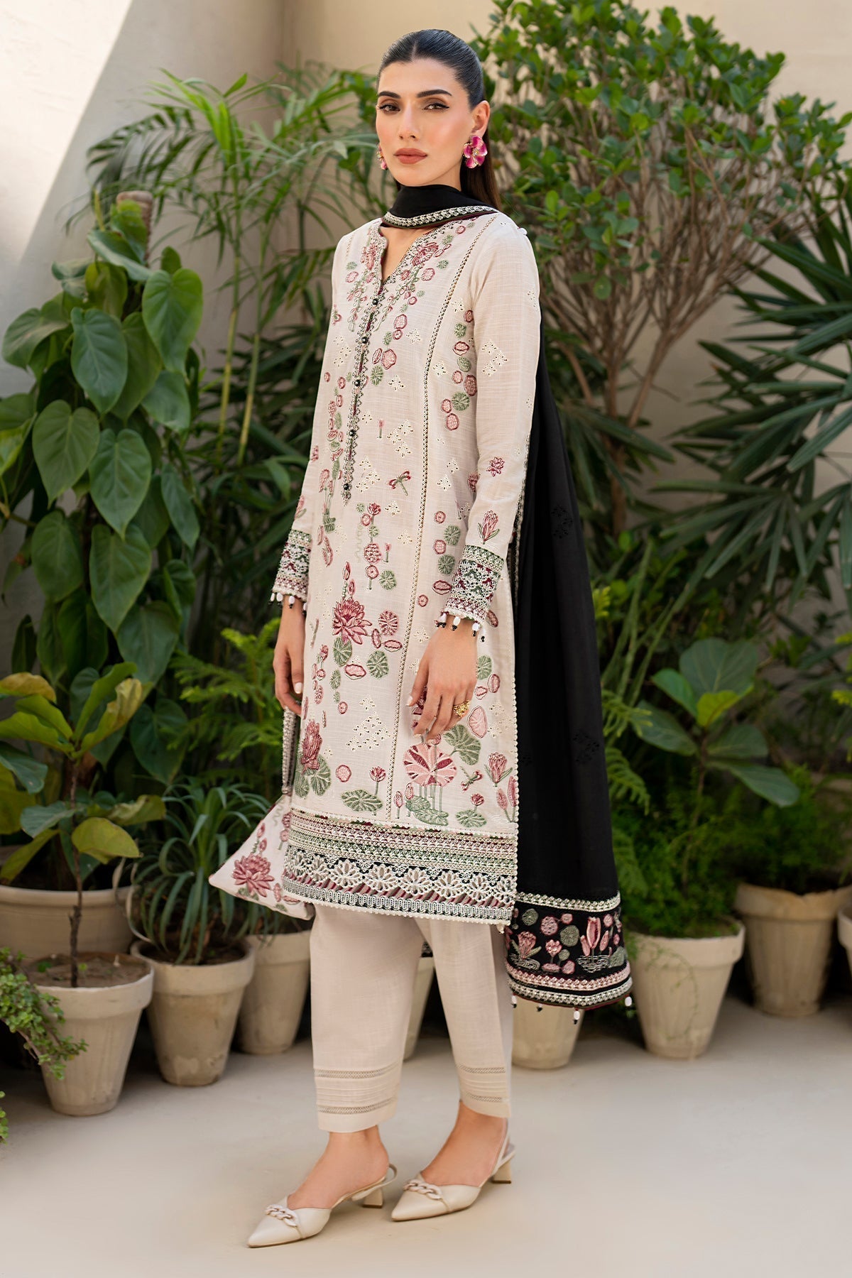 Jazmin | Irish Lawn SS 24 | D8 - by - Libasekhas UK - Registered Vendor of : Jazmin - 100% Original Designer Dresss
