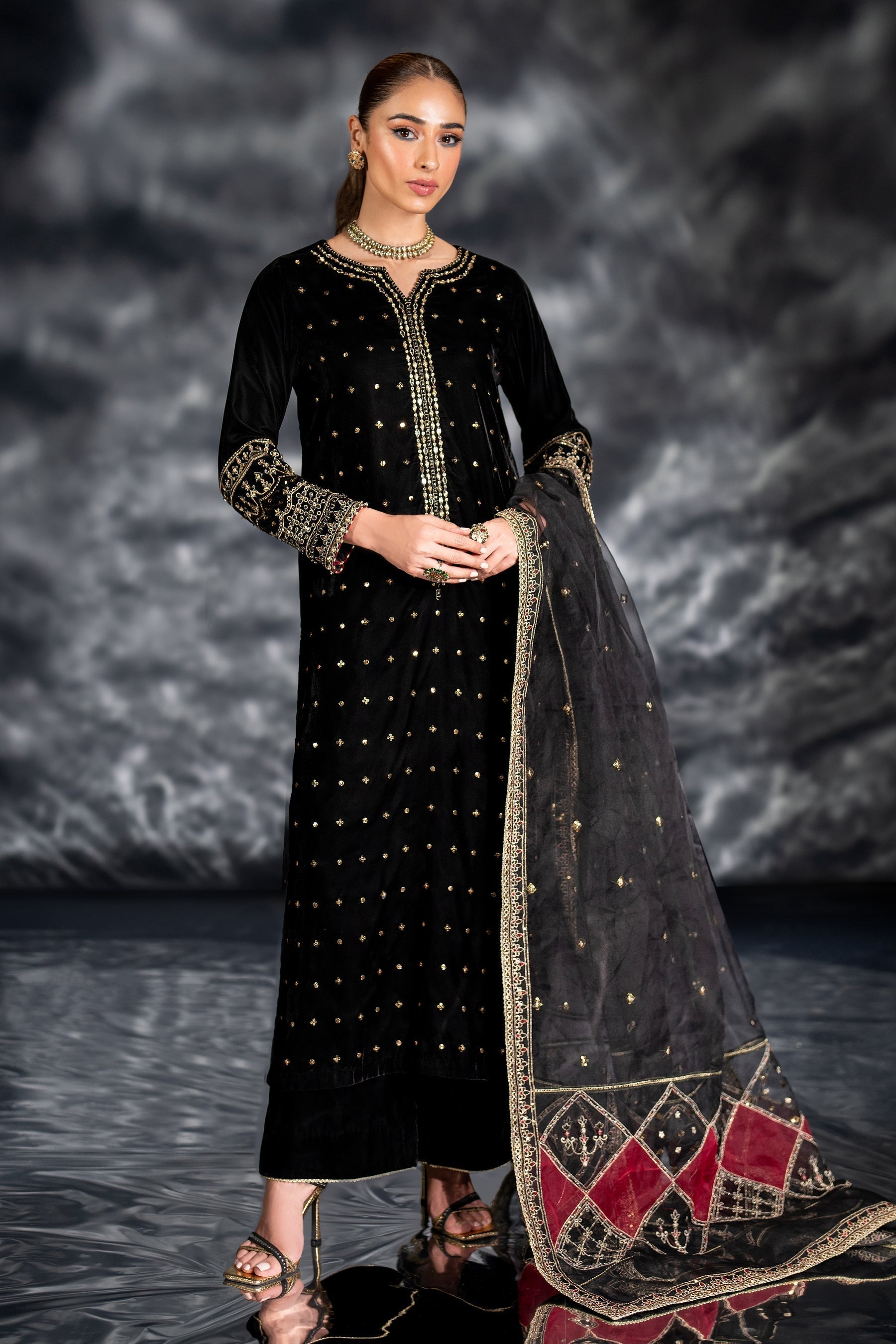 Naqshi | Makhmal 24 | ZUNI - by - Libasekhas UK - Registered Vendor of : Naqshi - 100% Original Designer Dresss