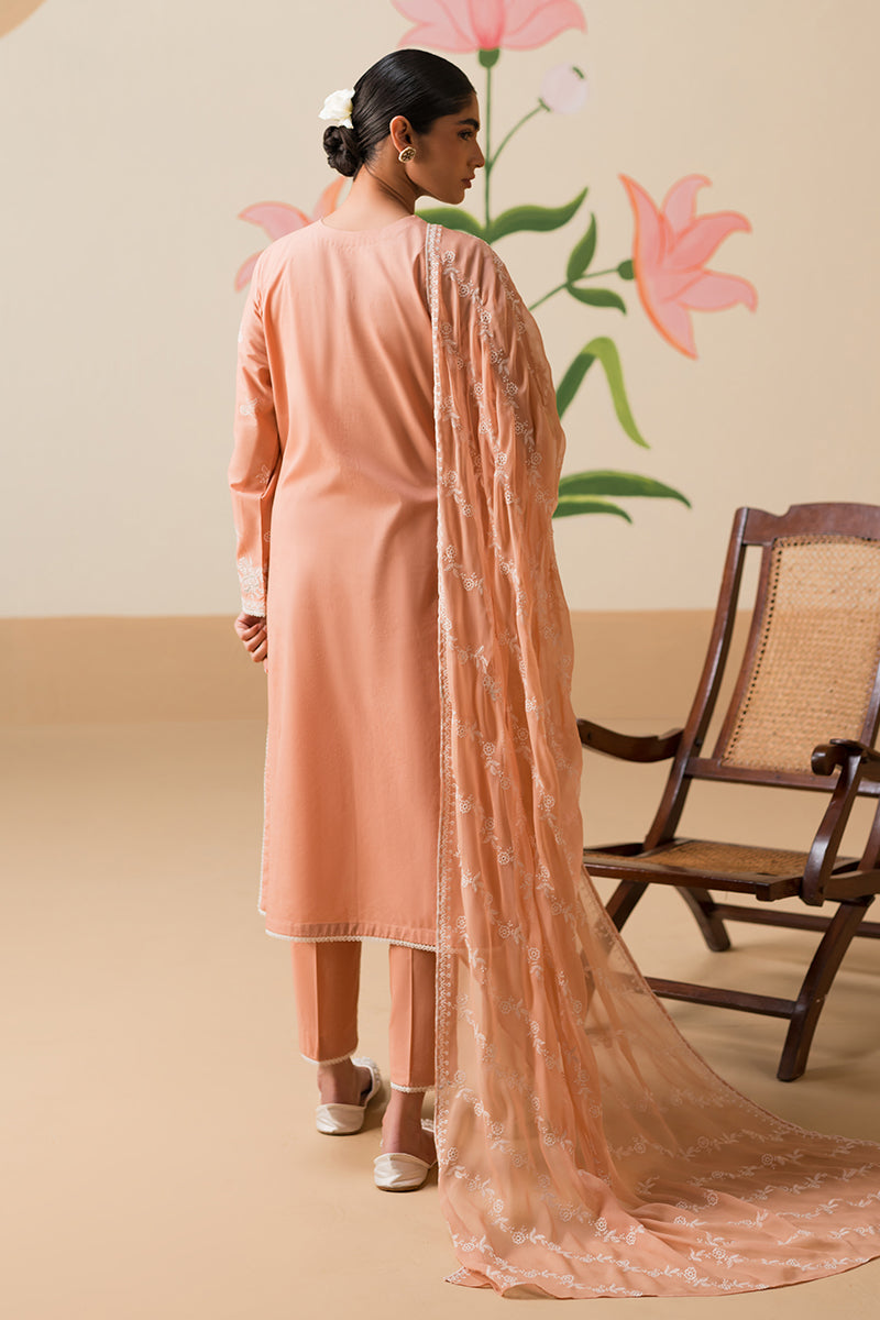 Cross Stitch | Chikankari Lawn Collection | P-03 - by - Libasekhas UK - Registered Vendor of : Cross Stitch - 100% Original Designer Dresss