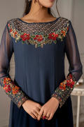 Iznik I Festive Formal I UE-412 Embroidered Chiffon - by Libasekhas UK - Registered Vendor of : Iznik - 100% Original Designer Dress