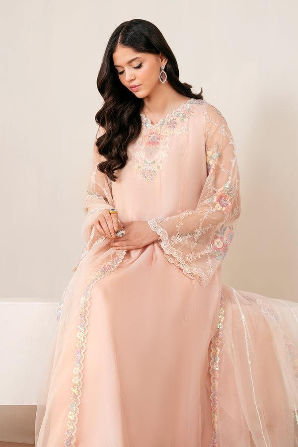 Baroque | Luxury Pret 25 | EMBROIDERED CHIFFON PR-1054 - by Libasekhas UK - Registered Vendor of : Baroque - 100% Original Designer Dress