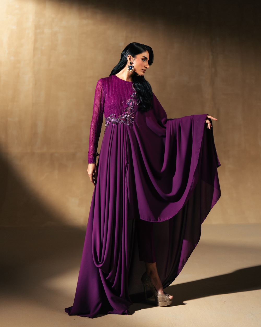Vasal | Zyra Luxe Pret 26 | Divine drape - by Libasekhas UK - Registered Vendor of : Vasal - 100% Original Designer Dress