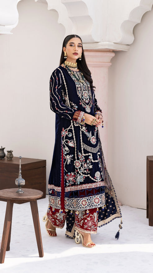 Zebtan | Andaz e Makhmal | ZAM-11 - by - Libasekhas UK - Registered Vendor of : Zebtan - 100% Original Designer Dresss
