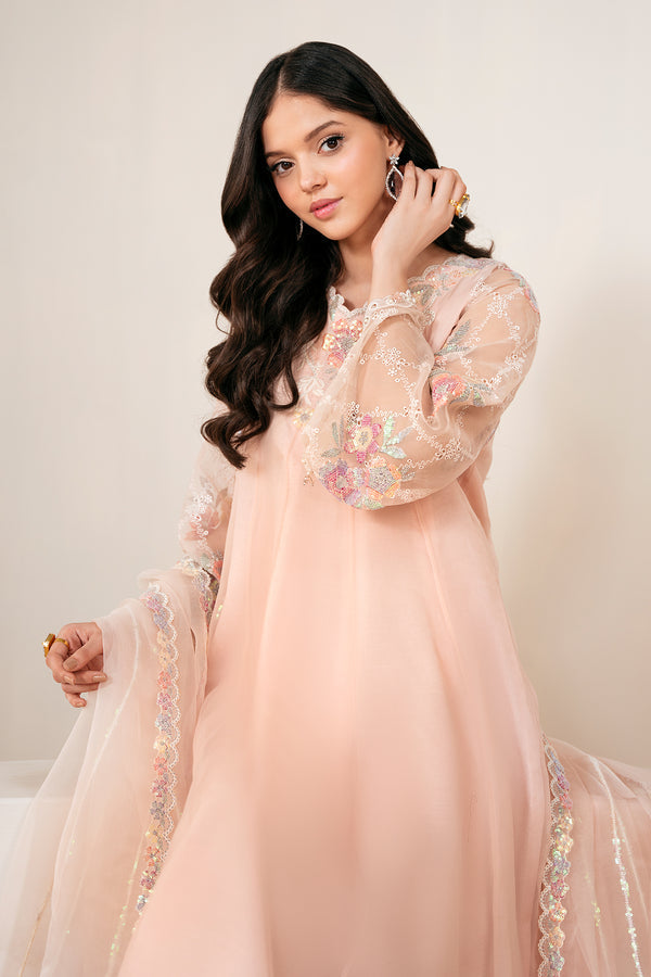Baroque | Luxury Pret 25 | EMBROIDERED CHIFFON PR-1054 - by Libasekhas UK - Registered Vendor of : Baroque - 100% Original Designer Dress