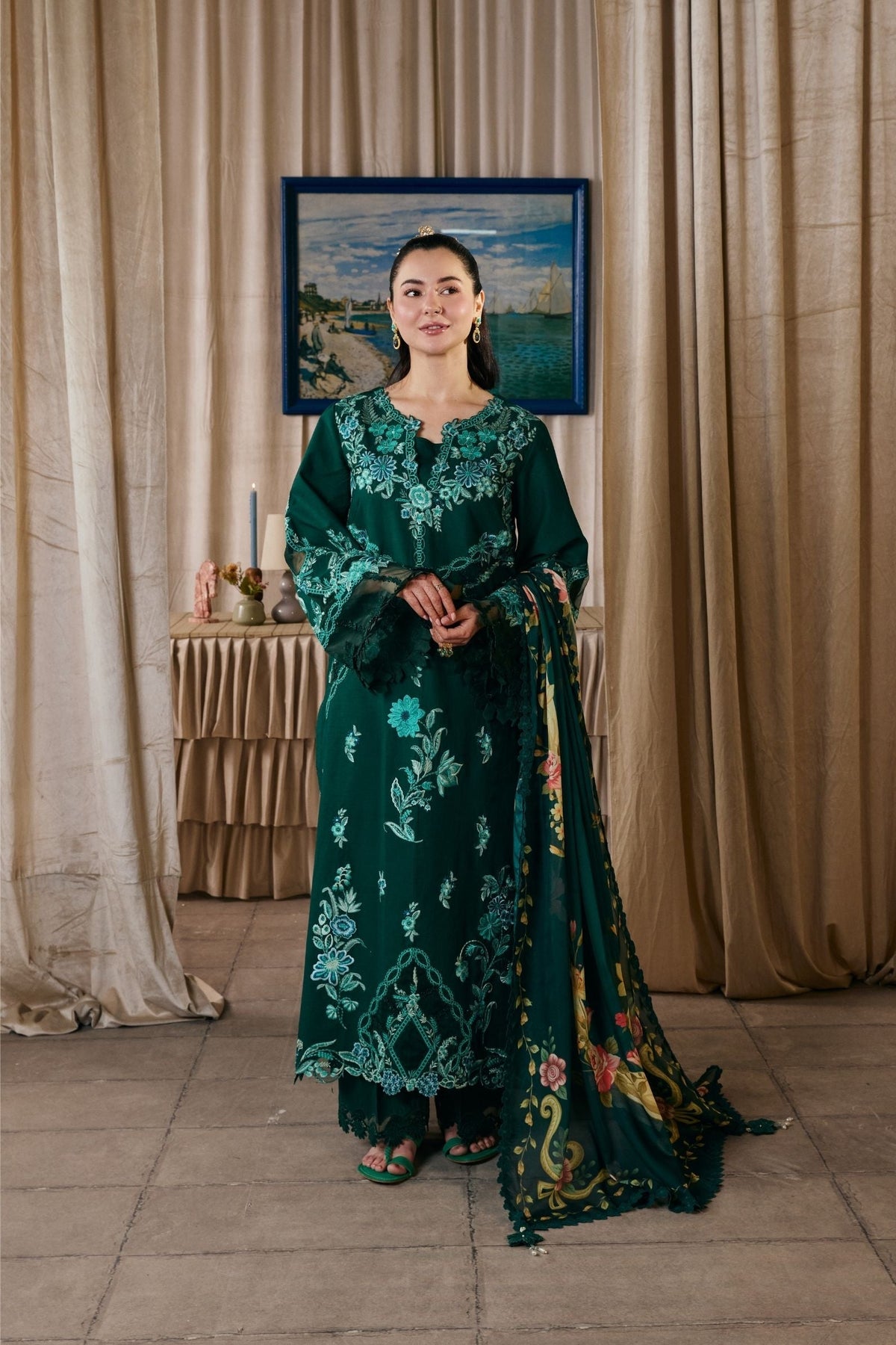 Maryam Hussain | Luxury Lawn 26 Vol 2 | Maheer - by Libasekhas UK - Registered Vendor of : Maryam Hussain - 100% Original Designer Dress