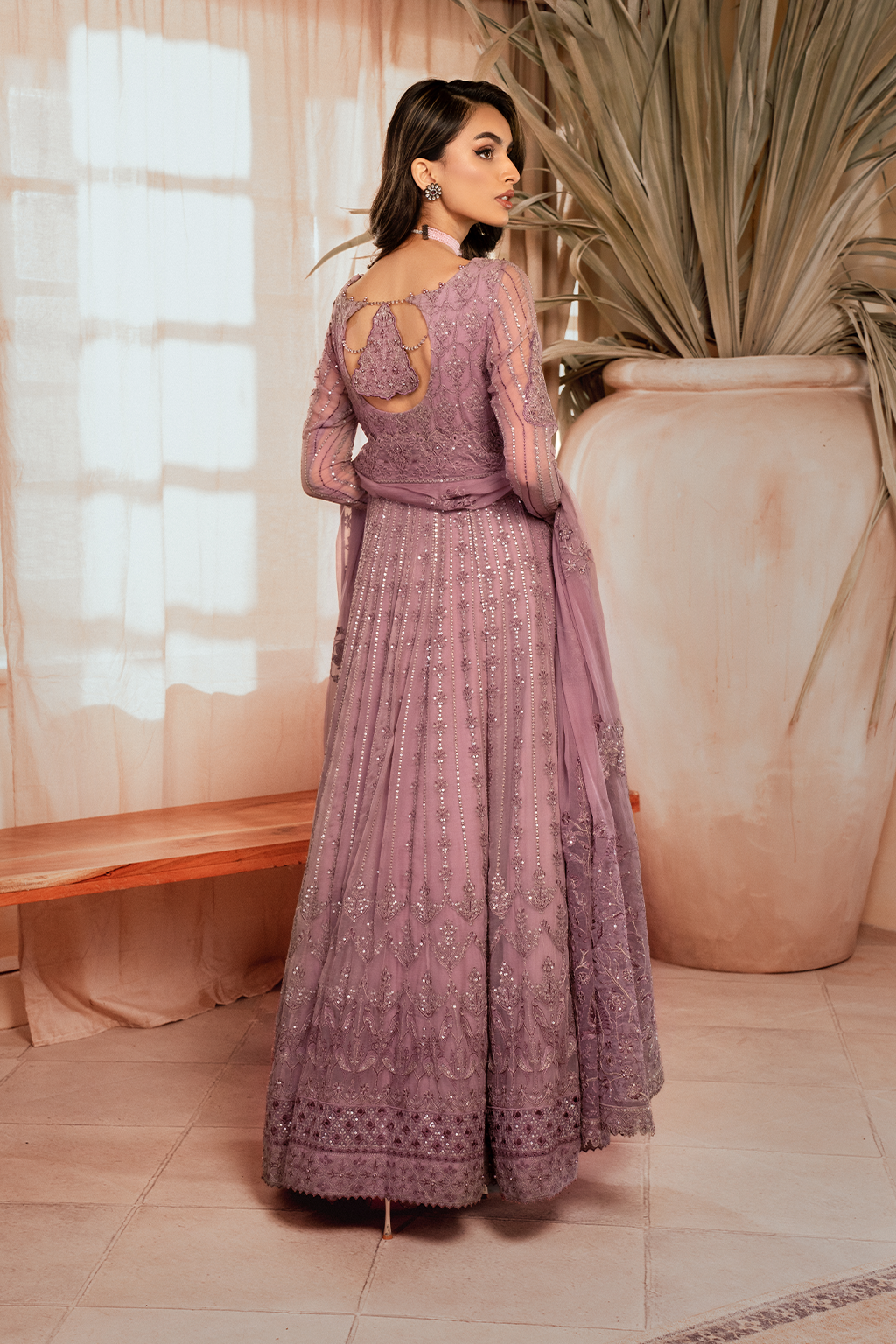 Iznik | Chiffon Kari | ICK-02 Embroidered Chiffon - by - Libasekhas UK - Registered Vendor of : Iznik - 100% Original Designer Dresss
