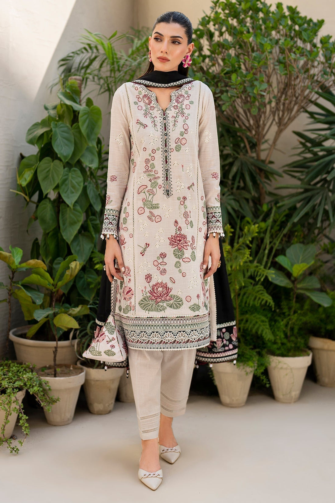 Jazmin | Irish Lawn SS 24 | D8 - by - Libasekhas UK - Registered Vendor of : Jazmin - 100% Original Designer Dresss