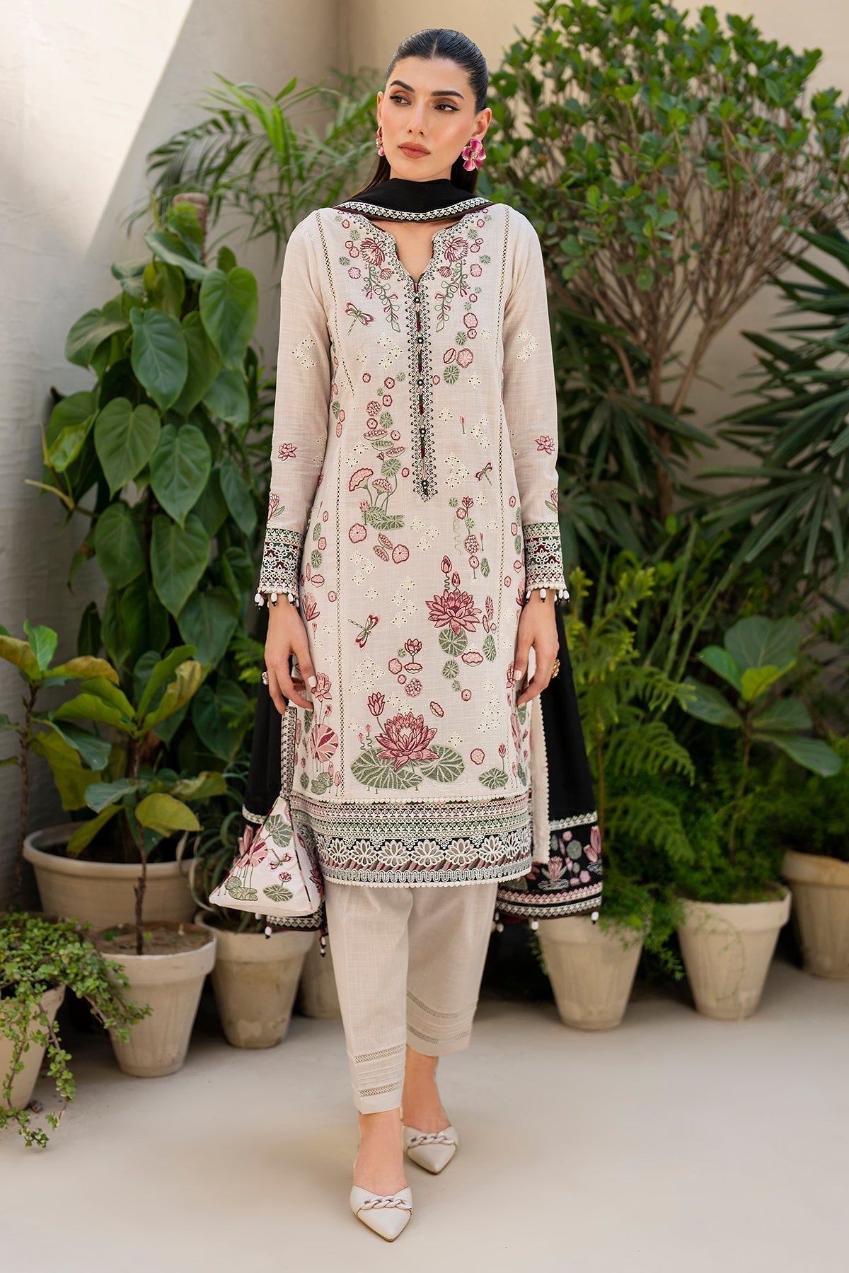 Jazmin | Irish Lawn SS 24 | D8 - by - Libasekhas UK - Registered Vendor of : Jazmin - 100% Original Designer Dresss