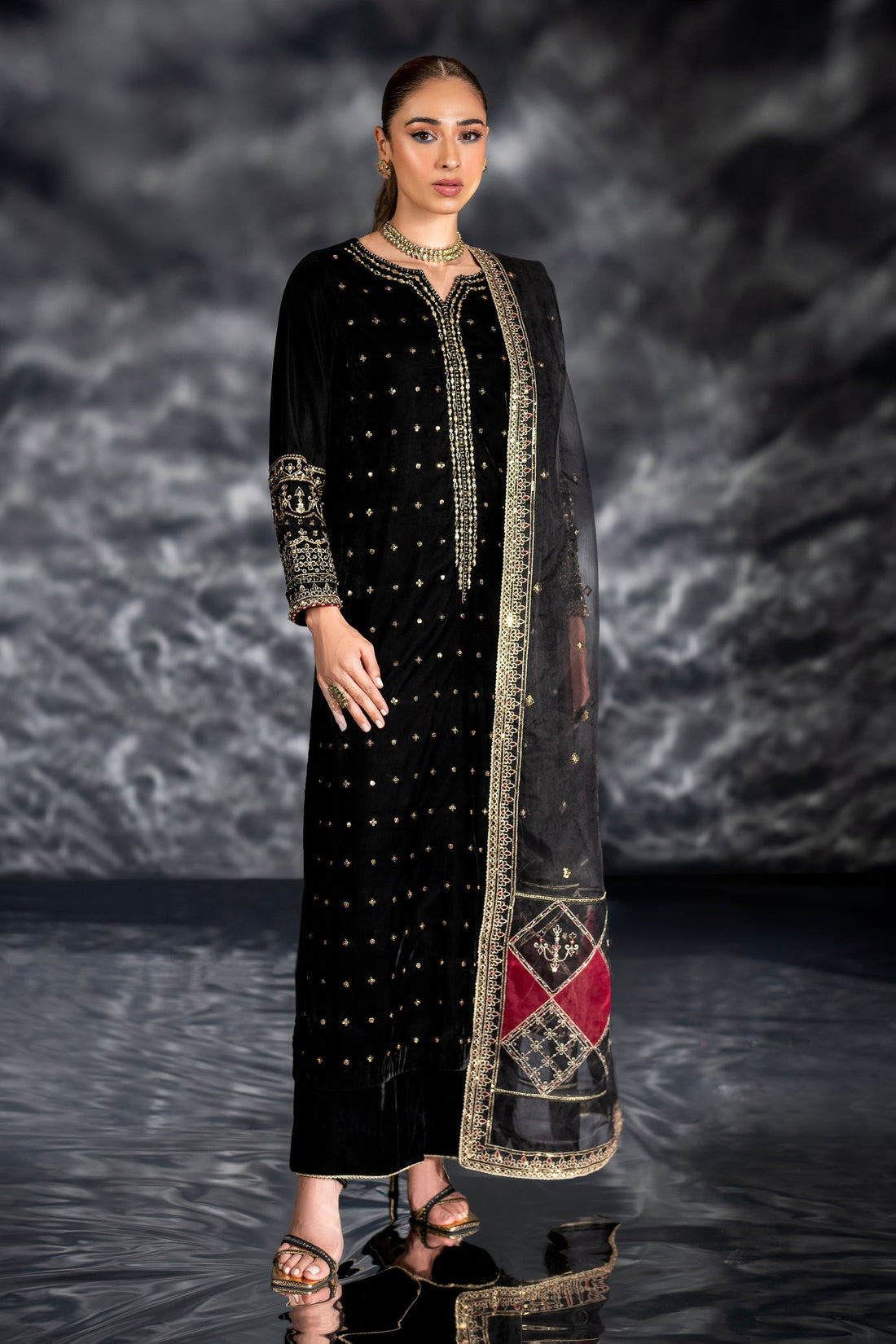 Naqshi | Makhmal 24 | ZUNI - by - Libasekhas UK - Registered Vendor of : Naqshi - 100% Original Designer Dresss