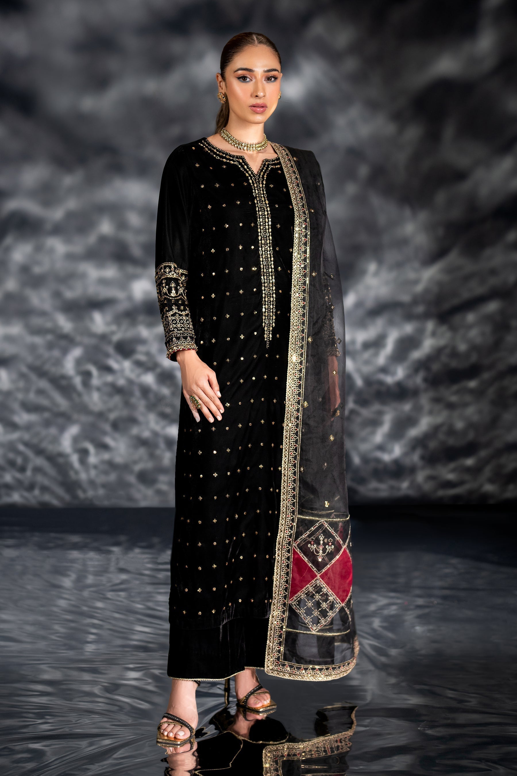 Naqshi | Makhmal 24 | ZUNI - by - Libasekhas UK - Registered Vendor of : Naqshi - 100% Original Designer Dresss