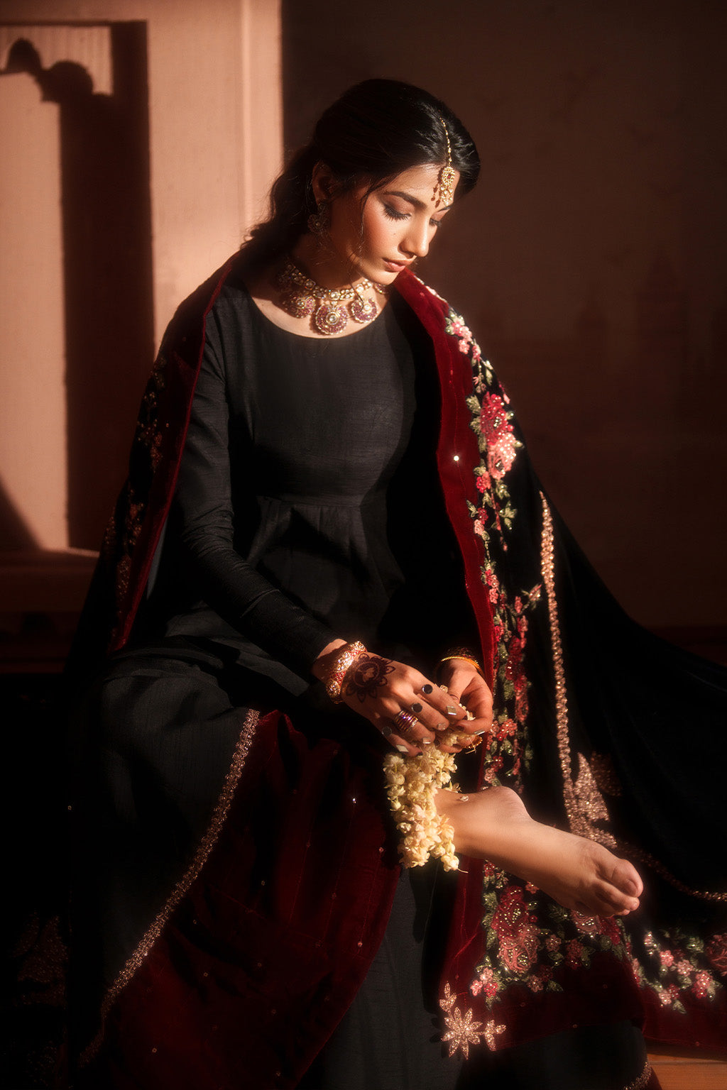 Iznik | Velvet 25 | IV-59 Embroidered Velvet - by Libasekhas UK - Registered Vendor of : Iznik - 100% Original Designer Dress