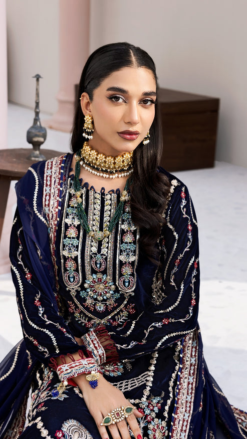 Zebtan | Andaz e Makhmal | ZAM-11 - by - Libasekhas UK - Registered Vendor of : Zebtan - 100% Original Designer Dresss