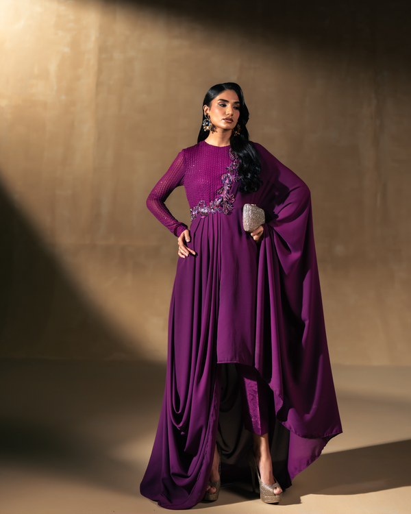 Vasal | Zyra Luxe Pret 26 | Divine drape - by Libasekhas UK - Registered Vendor of : Vasal - 100% Original Designer Dress