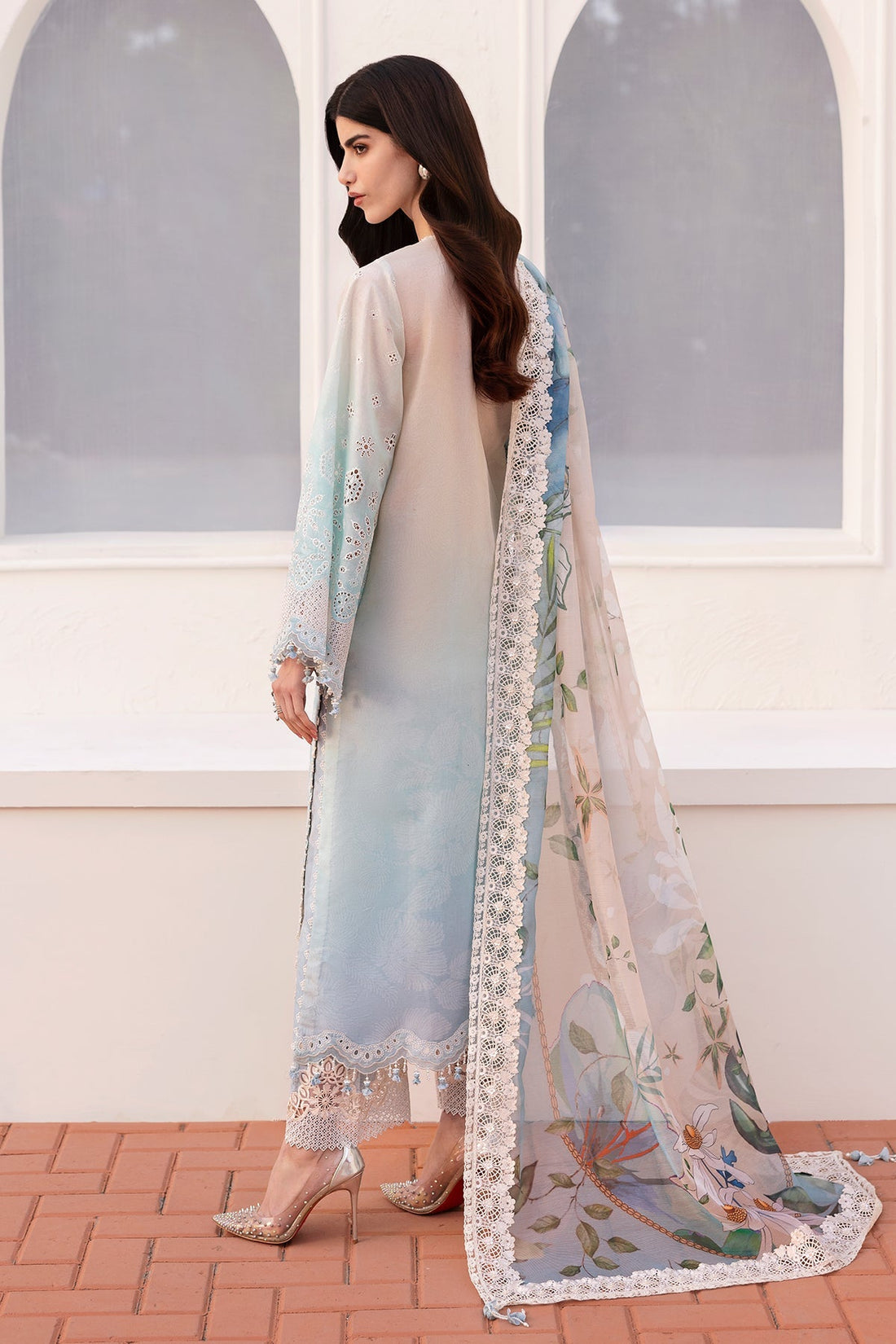 Baroque | Eid Printique | EMBROIDERED PRINTED LAWN UF-4185 - by - Libasekhas UK - Registered Vendor of : Baroque - 100% Original Designer Dresss