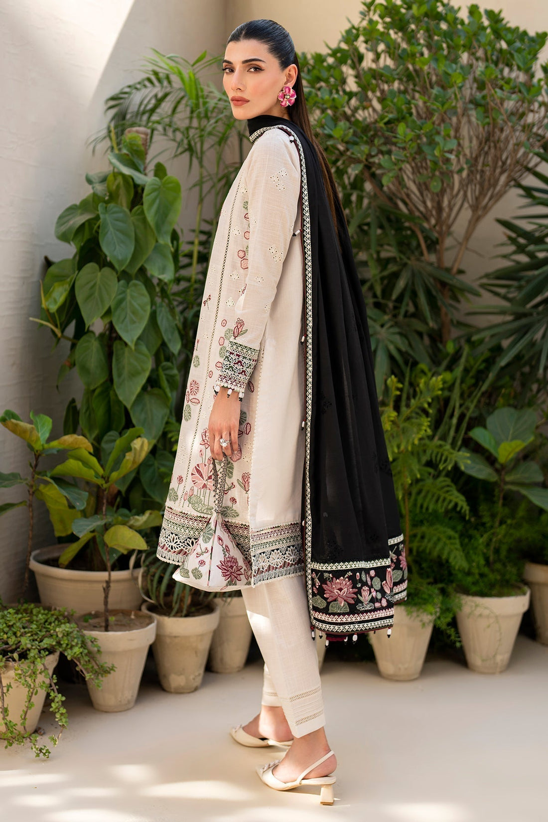 Jazmin | Irish Lawn SS 24 | D8 - by - Libasekhas UK - Registered Vendor of : Jazmin - 100% Original Designer Dresss