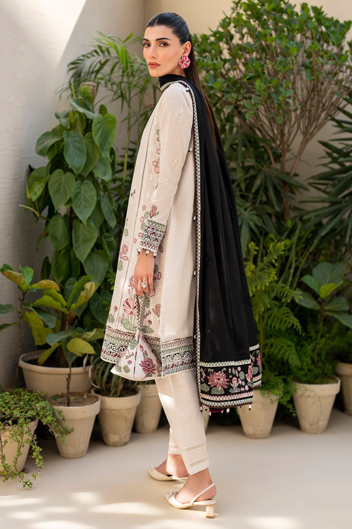Jazmin | Irish Lawn SS 24 | D8 - by - Libasekhas UK - Registered Vendor of : Jazmin - 100% Original Designer Dresss