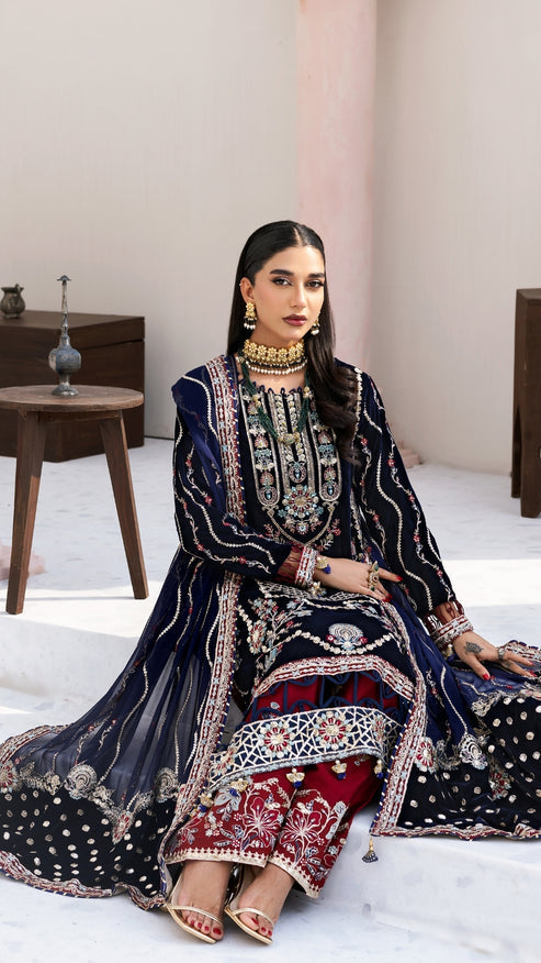 Zebtan | Andaz e Makhmal | ZAM-11 - by - Libasekhas UK - Registered Vendor of : Zebtan - 100% Original Designer Dresss