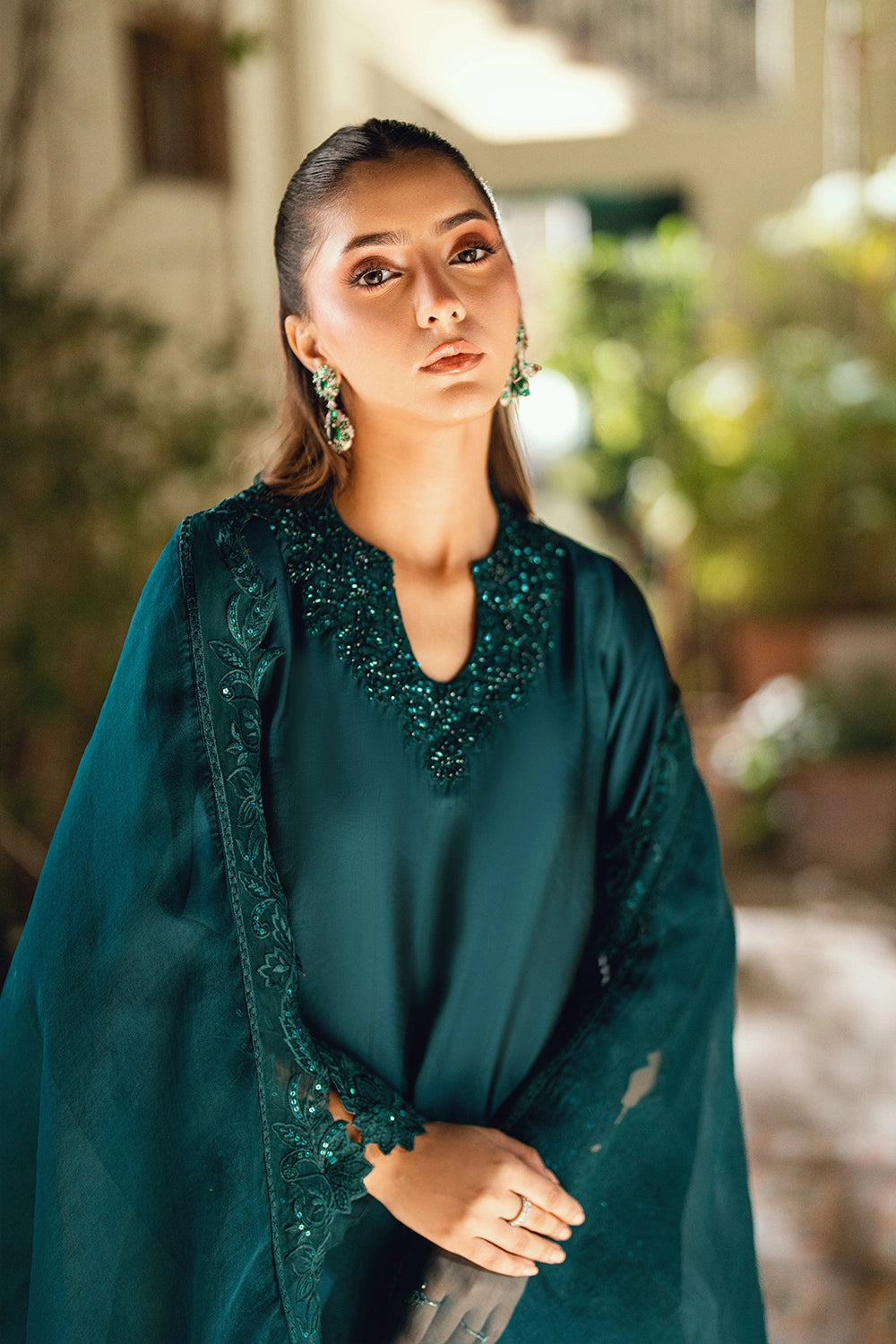 Azure | Vogue Formals | Teal Tiara - by Libasekhas UK - Registered Vendor of : Azure - 100% Original Designer Dress