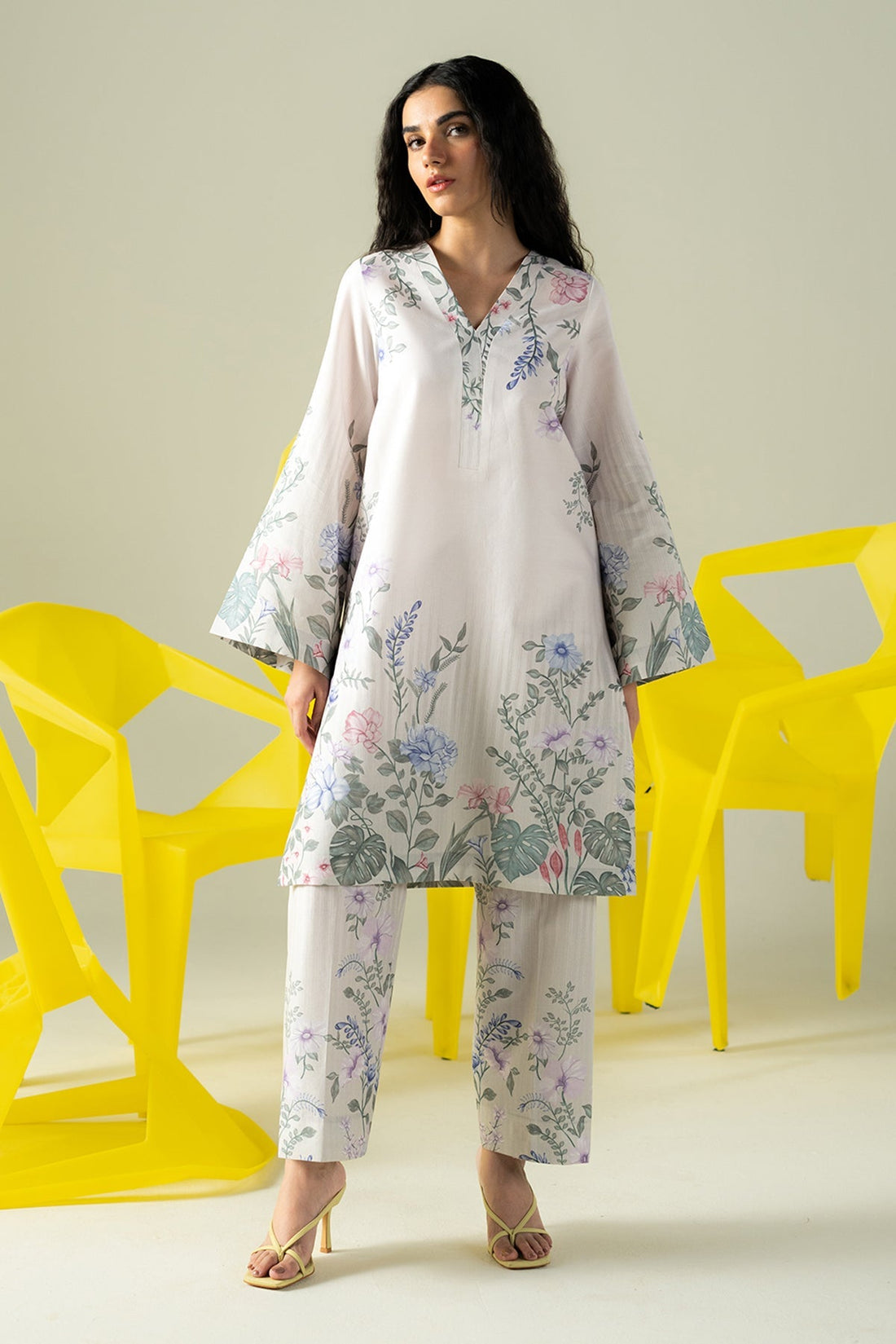 Afrozeh | Coords 25 | Creamy - by Libasekhas UK - Registered Vendor of : Afrozeh - 100% Original Designer Dress