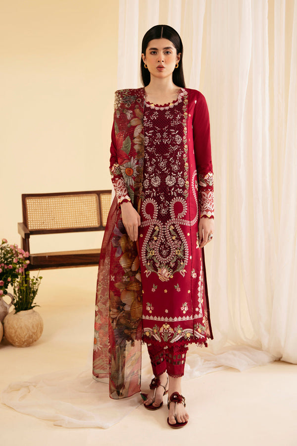 Qalamkar | Qlinekari Luxury Lawn | SQ-04 LARMINA - by - Libasekhas UK - Registered Vendor of : Qalamkar - 100% Original Designer Dresss