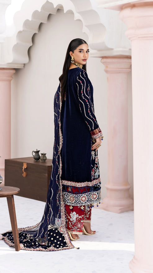 Zebtan | Andaz e Makhmal | ZAM-11 - by - Libasekhas UK - Registered Vendor of : Zebtan - 100% Original Designer Dresss