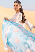 Cross Stitch | Eid Lawn 24 | PEACH - by - Libasekhas UK - Registered Vendor of : Cross Stitch - 100% Original Designer Dresss