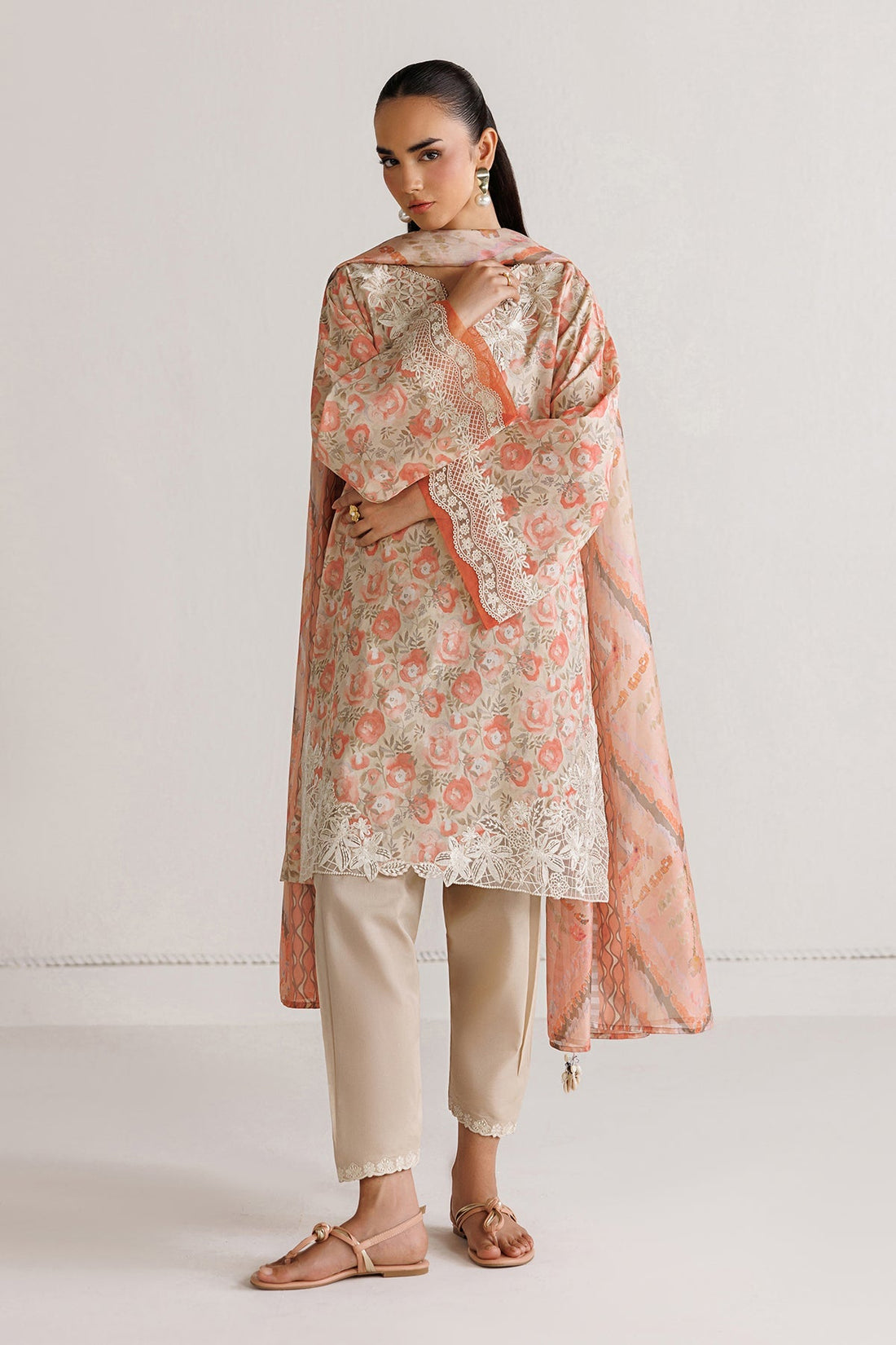 Baroque | Luxury Summer Pret | UF-4495 - by Libasekhas UK - Registered Vendor of : Baroque - 100% Original Designer Dress