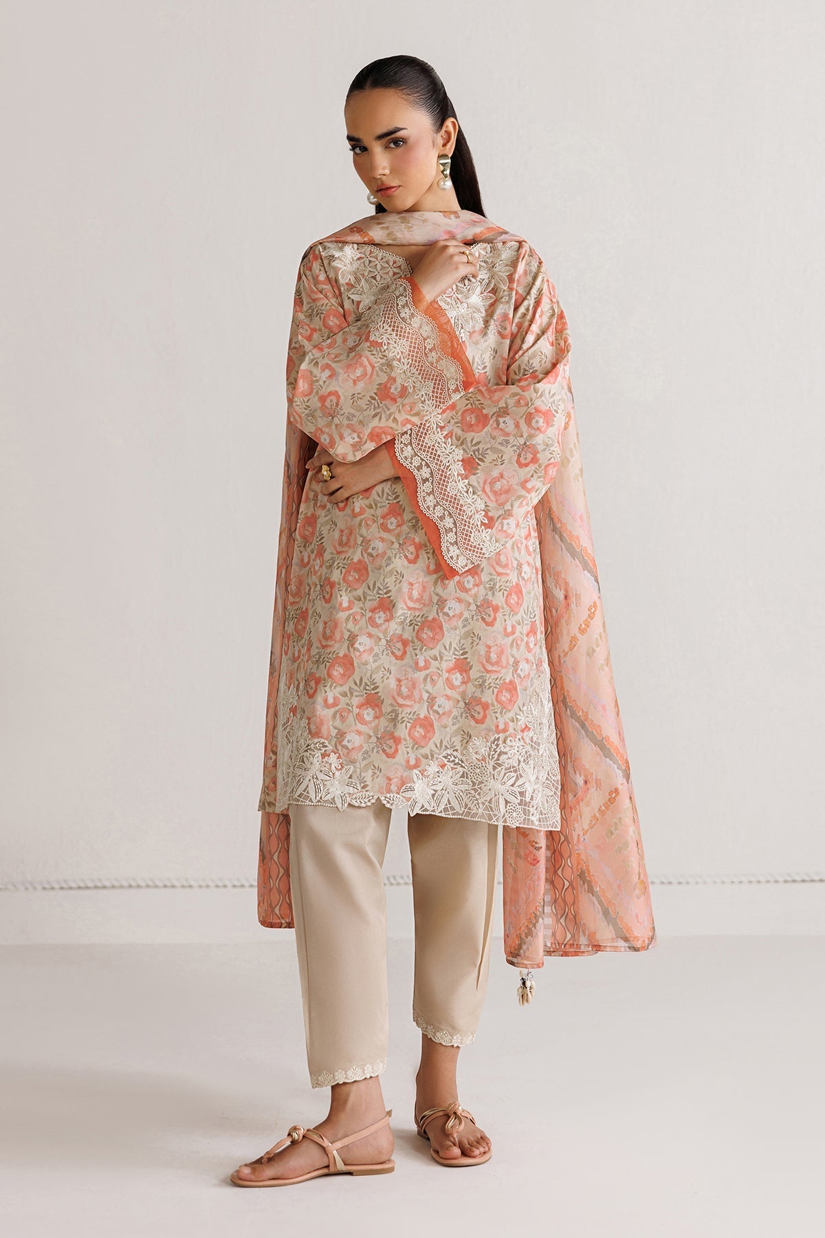 Baroque | Luxury Summer Pret | UF-4495 - by Libasekhas UK - Registered Vendor of : Baroque - 100% Original Designer Dress