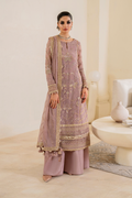 Iznik | Chinnon Chiffon | CC-48 Embroidered Chiffon - by - Libasekhas UK - Registered Vendor of : Iznik - 100% Original Designer Dresss