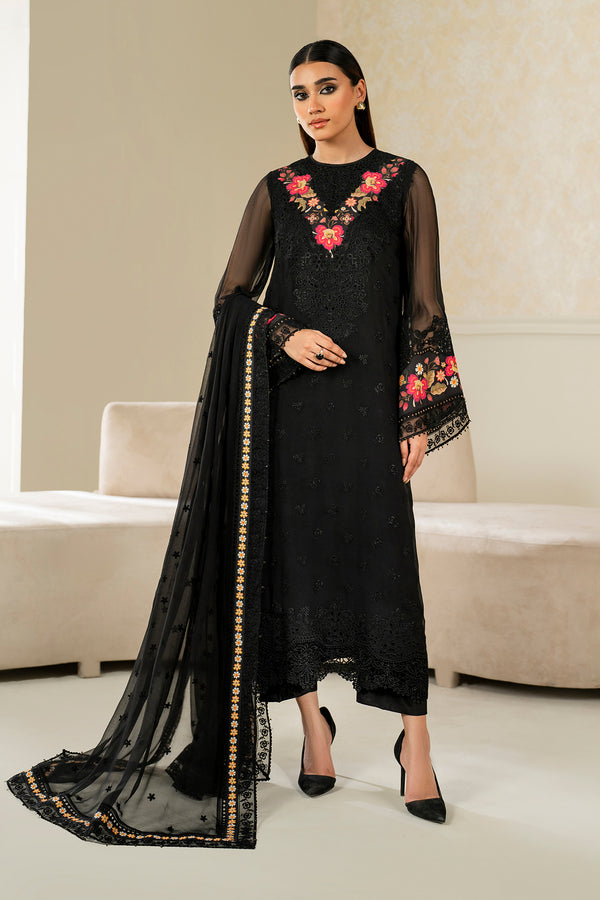 Baroque | Luxury Pret 25 | EMBROIDERED CHIFFON PR-1144 - by Libasekhas UK - Registered Vendor of : Baroque - 100% Original Designer Dress