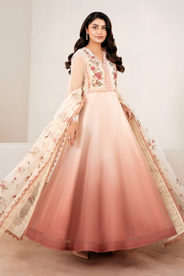 Baroque | Luxury Pret 25 | EMBROIDERED CHIFFON PR-1055 - by Libasekhas UK - Registered Vendor of : Baroque - 100% Original Designer Dress