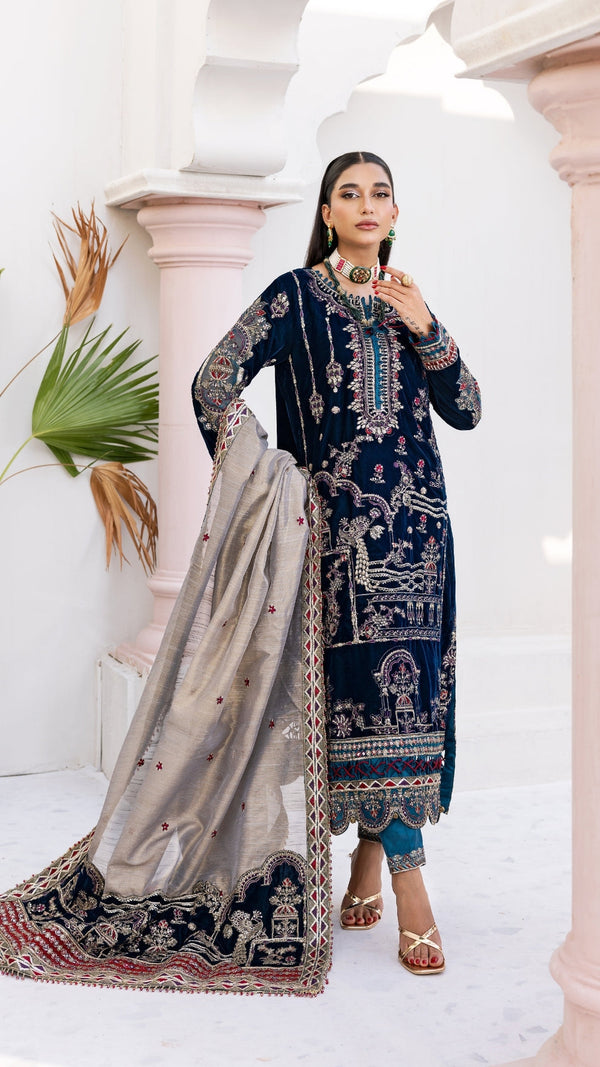 Zebtan | Andaz e Makhmal | ZAM-12 - by - Libasekhas UK - Registered Vendor of : Zebtan - 100% Original Designer Dresss