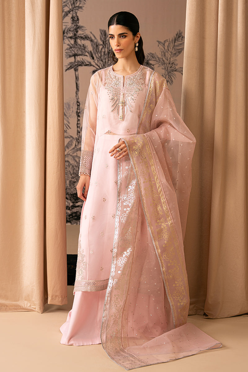 Cross Stitch | Luxe Atelier 24 | PINK BLISS - by - Libasekhas UK - Registered Vendor of : Cross Stitch - 100% Original Designer Dresss