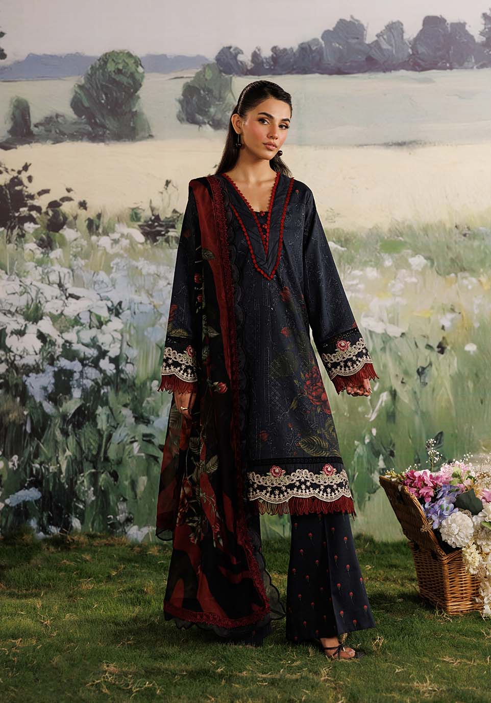 Zarqash | RimJhim The Moonsoon Edit 26 | BAHAR ZQ001 - by Libasekhas UK - Registered Vendor of : Zarqash - 100% Original Designer Dress